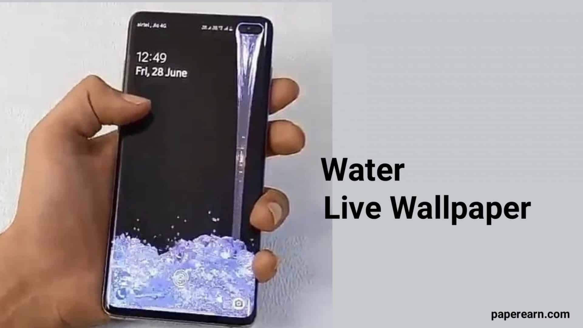 3D Water Live Wallpaper Android App 