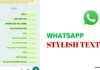 How to Write Stylish Text on Whatsapp