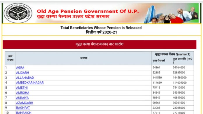 Old Age Pension Government