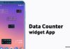 Data counter widget App