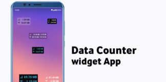 Data counter widget App