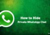 How to Hide WhatsApp Private Chat