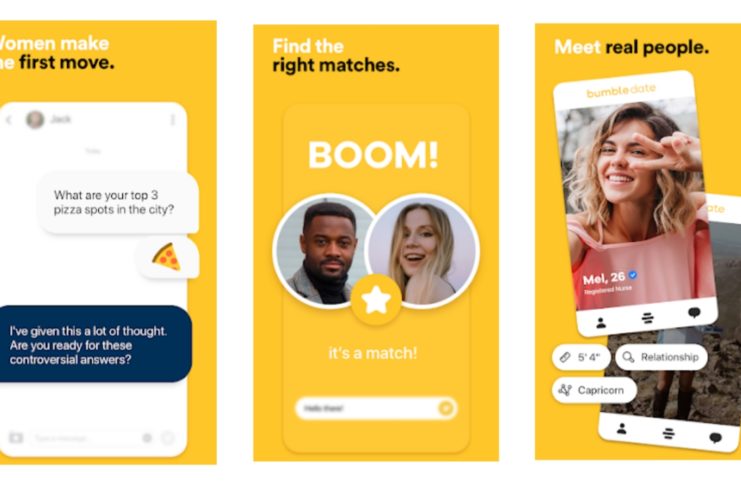 Bumble Dating Friends Android App.