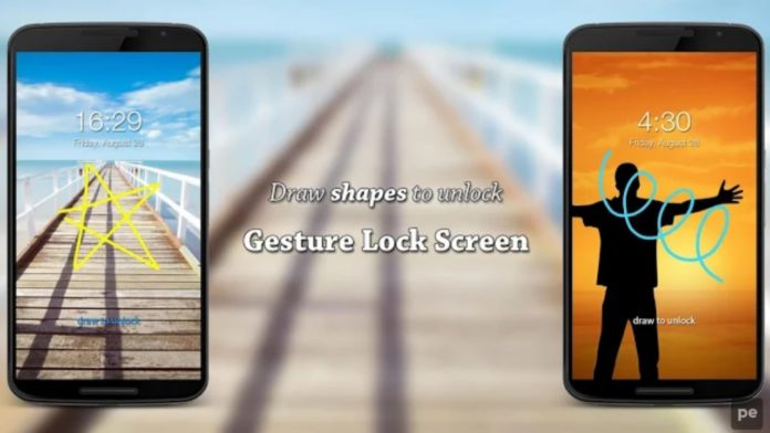 Gesture Lock Screen Android App.