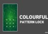 colorful pattern lock screen
