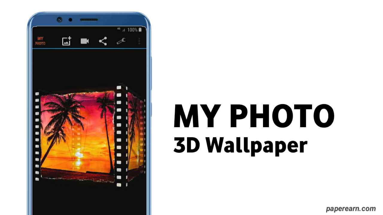 My Photo 3D live wallpaper Best Android App Paperearn