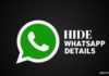 Hide your Whatsapp details