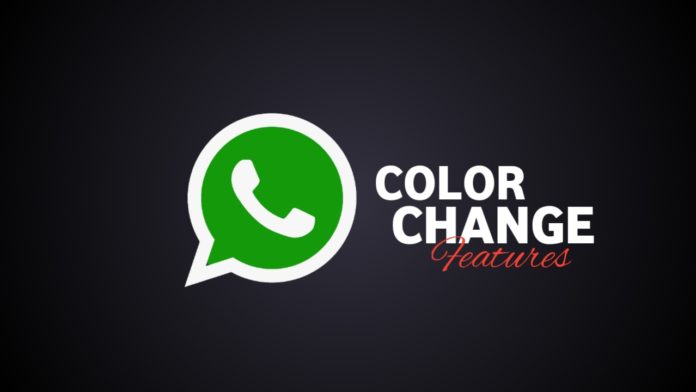 WhatsApp color change feature.