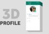 3D profile photo on WhatsApp