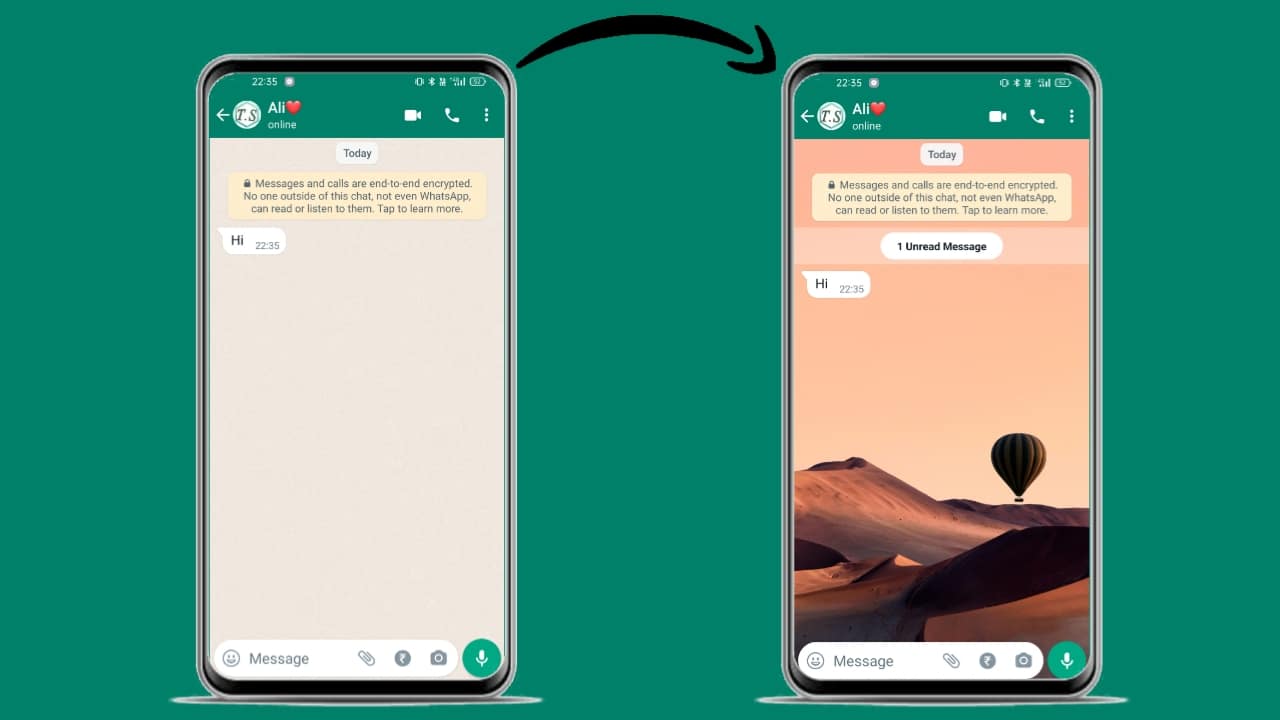 How to put your photo in WhatsApp chat background wallpaper