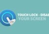 touch lock disable your touch screen