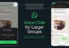 WhatsApp Discord Style Voice Chat
